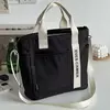 Bolsa de lona impermeável para aluna, grande capacidade, bolsa de ombro, nylon, simples, moda, sacos do mensageiro, sacola casual, novo, 2024