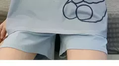 5xl feminino verão bonito manga curta pijamas pulôver outerwear moda casa roupas leves para a primavera