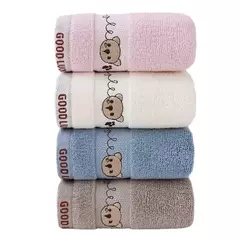 Toalha de banho de algodão do bebê, Lenço, Toalha de rosto, Urso bonito dos desenhos animados, Limpeza manual, Suave, Crianças, Crianças, Banho recém-nascido - comprar online