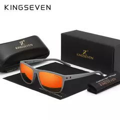 Kingseven óculos de sol polarizados para homens e mulheres, moldura quadrada, melhor para dirigir, viagens ao ar livre, novo lc755 - comprar online