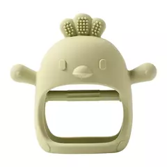Imagem do Bebê silicone dentição anel, coelho dos desenhos animados, roedor, comestível, acessórios diy, brinquedos molares, chocalho, 1pc