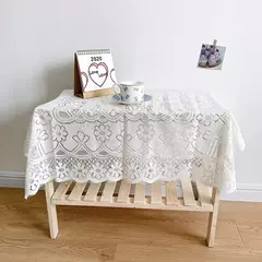 Toalha De Mesa De Renda Branca, Cobertura De Mesa De Jantar, Decoração De Festa De Casamento, Tampas De Mesa, Sala De Estar, Decoração De Mesa na internet
