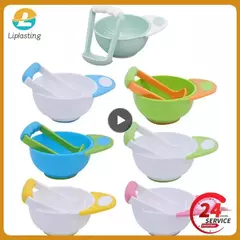 Tigela de moagem de comida para bebê, moedor infantil complementar de 2 peças, esmagando frutas, espremendo suco, moinhos de alimentação seguros e higiênicos - loja online
