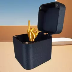 1-3 pçs natal interessante brincadeira presente dedo médio na caixa surpreendente piada brinquedo criativo spoof mão gesto mordaça presente para casa - comprar online