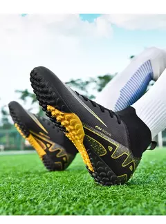 Botas de campo de futebol profissional para homens, grampos antiderrapantes, sapatos de treinamento de grama interna para crianças, sociedade original