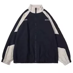 Imagem do Jaqueta masculina e feminina Hip Hop Varsity, High Street, patchwork, bloco de cores, casacos blusão finos, jaquetas universitárias, primavera, outono, moda