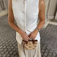 TRAF-Colete de botões sem mangas feminino, jaquetas de verão, colete rosa, streetwear, blusa de moda feminina, branco, 2022 - loja online