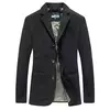 Blazers masculinos casuais de algodão, jaquetas slim fit, ternos masculinos, casacos de alta qualidade, tamanho 4XL