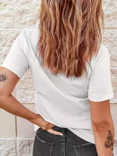 T-shirt de manga curta para mulher, t-shirt casual com gola redonda, estampado paris, roupa de primavera e verão na internet