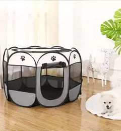 Portátil dobrável Pet Tent, cerca octogonal, fácil operação, grandes gaiolas do cão, cercas do gato, produtos do canil, ao ar livre