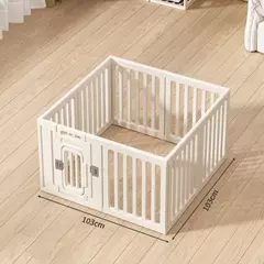 Imagem do Cerca dobrável para casa de cachorro, guarda-corpo para animais de estimação, combinação de gaiola para cães pequenos e médios, suprimentos para cerca de isolamento interno