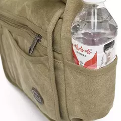 Tilorraine-lona messenger bag para homens, bolsa de ombro multi-bolso, bolsa de mão de grande capacidade - Wolf Magazine