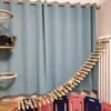 Gato ponte para gatos gaiola sisal corda de madeira escada móveis para animais de estimação gatinho passo scratcher post gatinho brinquedos árvore vários tamanhos
