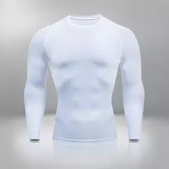 Conjunto de Roupa Interior de Compressão Térmica Masculina, Roupa de Treino Apertada, Treino, Corrida, Fitness, Desporto, Ginásio, Roupa Desportiva - loja online
