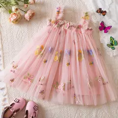 Vestido Borboleta 3D para Bebé Menina, Roupa Infantil, Festa de Aniversário, Vestidos Luxuosos Elegantes, Roupas Doce Verão, Novo, 1-5Y - Wolf Magazine