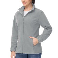 Tacvasen jaquetas de flanela de inverno das mulheres completa zip up jaqueta de lã quente casaco com zíper bolso jaqueta casual streetwear outwear feminino - Wolf Magazine