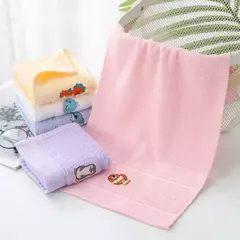 Imagem do Toalha de rosto animal de desenho animado infantil, toalhas de banho para alunos do ensino primário, macio absorvente, doméstico, grande, crianças, bebê, 5pcs