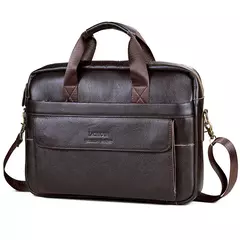 Bolsas casuais de couro genuíno para homens, sacos para laptop, sacos masculinos de viagem de negócios, bolsa de ombro masculina - comprar online
