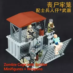 Compatível LEGO Base Militar Segunda Guerra Mundial Soldado Fortificação Torre Patrulha Soldado Brinquedo de Montagem para Meninos na internet