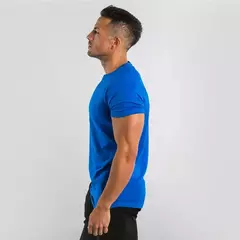 Camiseta masculina de algodão de manga curta, tops lisos, musculação T, corredores musculares, roupas de ginástica masculina, camisa slim fit, camisa fitness na internet