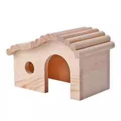 Portátil de madeira Dormir Camas, anti-ácaro, pequeno animal Cozy House, Hamster Montagem Cottage, Pet Supplies na internet