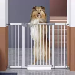 Imagem do Portão de segurança do bebê para escadas varanda grade para bebês protetor de porta barreira de segurança infantil cerca de porta de cachorro crianças rolha de porta