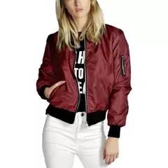 Jaqueta com o pescoço feminino, Tops finos, básico, primavera, outono - loja online