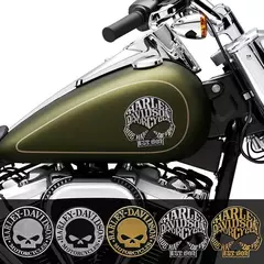 Adesivos de liga de alumínio logotipo decorativo adesivos de carro de motocicleta para Harley Davidson Softail Sportster VRSC 1200 Street Glide - comprar online