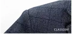 Imagem do Blazers de negócios xadrez masculinos, roupas formais, ternos masculinos, jaquetas casuais, casacos, blazers slim fit, primavera, outono, tamanho 4XL, novo