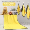 Toalha absorvente de secagem rápida para animais de estimação, toalha de banho de microfibra para cães e gatos, toalha limpa conveniente, roupão de banho para cães, suprimentos para animais de estimação