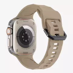 Banda de silicone para apple watch pulseira 49mm 45mm 41mm esporte pulseira 44mm 40mm 42mm 38mm pulseira iwatch ultra 9 8 7 6 se 5 4 cinto - comprar online