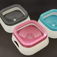 Tigela de água anti-respingo para cães, bebedouro de grande capacidade para animais de estimação, tigela de comida lenta, bebedouro para filhote de cachorro, gato, suprimentos de alimentação anti-gulping - Wolf Magazine