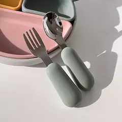 Baby Cartoon Tableware Set, Crianças Utensílio, Aço Inoxidável, Criança Louça, Talheres, Alimentação Colher, Garfo, Infantil - Wolf Magazine