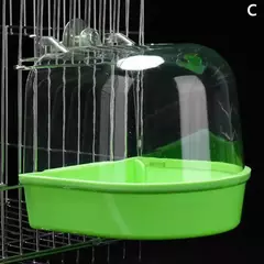 Banho de pássaro suspenso, impermeável, resistente ao desgaste, fácil de limpar, estilo gaiola, banho externo para pássaros, como papagaios e minho - comprar online