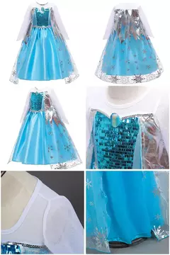Imagem do Crianças elsa ariel traje meninas quarta-feira dança disfarce crianças rapunzel vestido elegante barbi cosplay halloween fantasia 3-12t