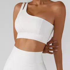 Conjunto de saia de ioga para mulheres, treino de ginástica, sutiã de ombro feminino de cintura alta, sutiã de tênis feminino