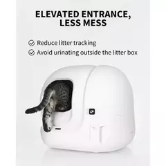 PETKIT Cerca de entrada elevada para caixa de areia de gato autolimpante PuraMax, defletor de urina anti-vazamento e maca de gato para Puramax - loja online