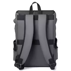 Alta Qualidade PU Couro Waterproof Men's Laptop Mochila Grande Computador Mochila para Negócios Urban Man Mochila Carregamento USB - comprar online