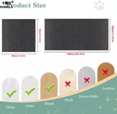 Parede anti gato risco sofá diy gatos placa de risco sofá proteção patas afiar aparável auto-adesivo tapete gatos placa de risco - Wolf Magazine