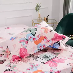 Folha impressa 100% poliéster, capa de colchão, quatro cantos, com elástico, sem fronhas, novo produto, 1pcs na internet