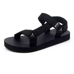 Sandálias masculinas simples e casuais, tênis confortáveis, férias na praia ao ar livre, sapatos masculinos, novos, verão, 2023