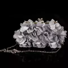 Bolsa de embreagem floral para mulheres, bolsa de casamento para noivas e senhoras, 8 cores, branco, azul, roxo, sacos de flores de noite - Wolf Magazine