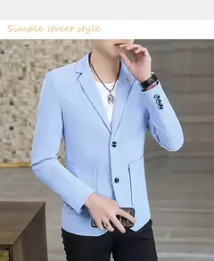 Imagem do Alta qualidade blazer masculino multicolorido negócios casual elegante moda premium simples festa compras cavalheiro fino ajuste jaqueta