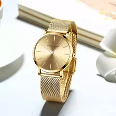 Pulseira de aço inoxidável impermeável para mulheres, relógio de pulso de luxo, movimento de quartzo japonês, qualidade japonesa, um plus plus size, transporte da gota - Wolf Magazine