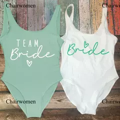 Fato de banho feminino com estampa dourada, squad, festa de solteira, moda praia verão, 1 pc, S a 3XL - loja online