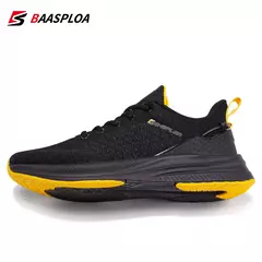 Tênis de corrida leve para homens baasplea, tênis casual masculino, com renda, esportes ao ar livre, tênis, designer de malha, 2023