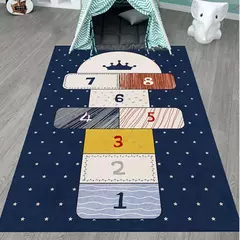 Imagem do Tapete antiderrapante para jogos de desenhos animados para crianças, decoração de lar, baby crawling, meninos e meninas, cinza claro, jogo, enfeites infantis
