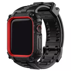 Silicone Apple Watch Band and Case, Strap para Apple Watch Ultra 2 Series 9 8 7 6 SE, Bumper Case, Screen Protector, 40mm, 41mm, 44mm, 45mm, 49mm - loja online