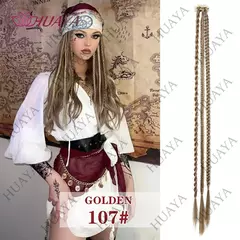 Peruca, rabo de cavalo sintético torcido trança clipe em extensões de cabelo tranças longas rabo de cavalo postiços para mulheres meninas festa diária cosplay