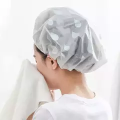Boné de banho elástico para mulheres Chapéu de banho impermeável Tampão de banho grosso Cabeleireiro Suprimentos do banheiro - loja online